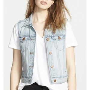 Madewell Blue The Jean Vest Size XS
